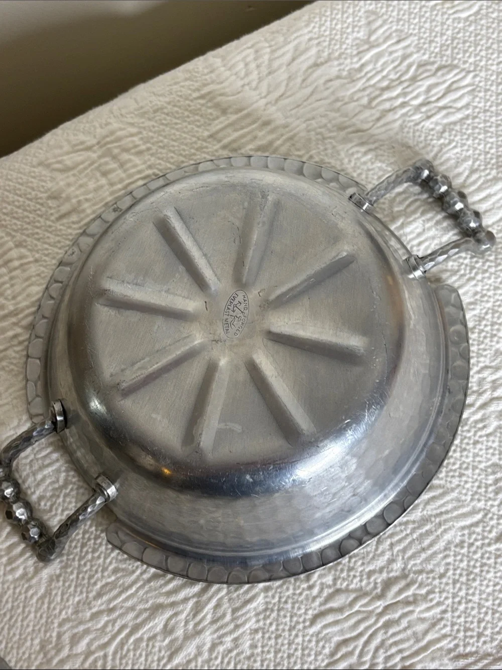Hand Forged Everlast Metal Hammered Aluminum Covered Casserole Dish
